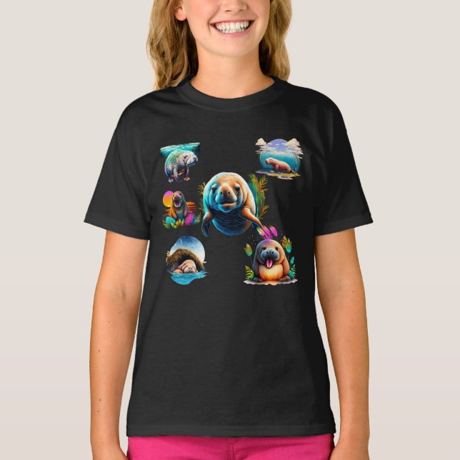 T-shirt Enfants de lamantin (Devant)