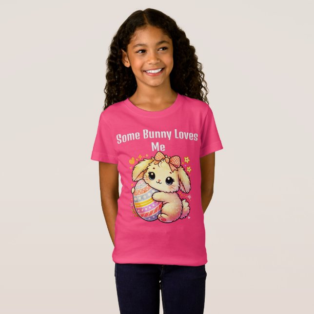 T-shirt Enfants de lapin de Pâques (Devant entier)