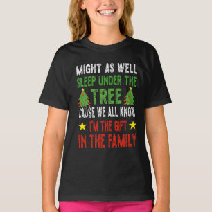 T-shirt Enfants de Noël amusants Pyjamas de Noël Filles Ga