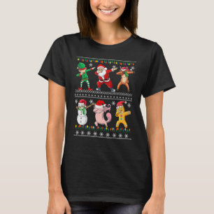 T-shirt Enfants de Noël Garçons Hommes Santa Elf Cerf Dabb
