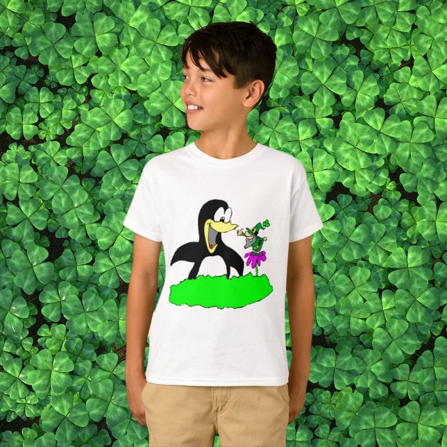T-shirt Enfants de Penguin et Leprechaun (Penguin and Leprechaun Kids T-Shirt)