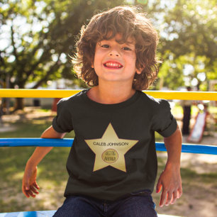 T-shirt Enfants de superlatif de Hollywood d'étoile d'or