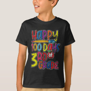 T-shirt Enfants De Troisième Année Don 100 Jours D'École