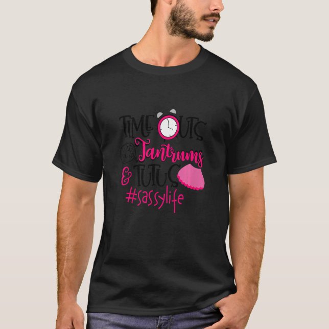 T-shirt Enfants Délais Tantrums Tutus Sassy Life Baby Girl (Devant)