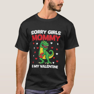 T-shirt Enfants Désolé Filles Maman est ma Saint Valentin 