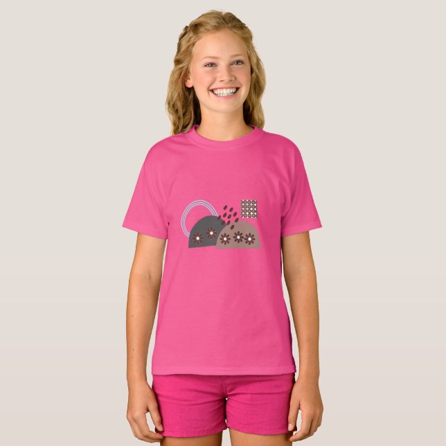 T-shirt Enfants d'été moderne Boho (Devant entier)
