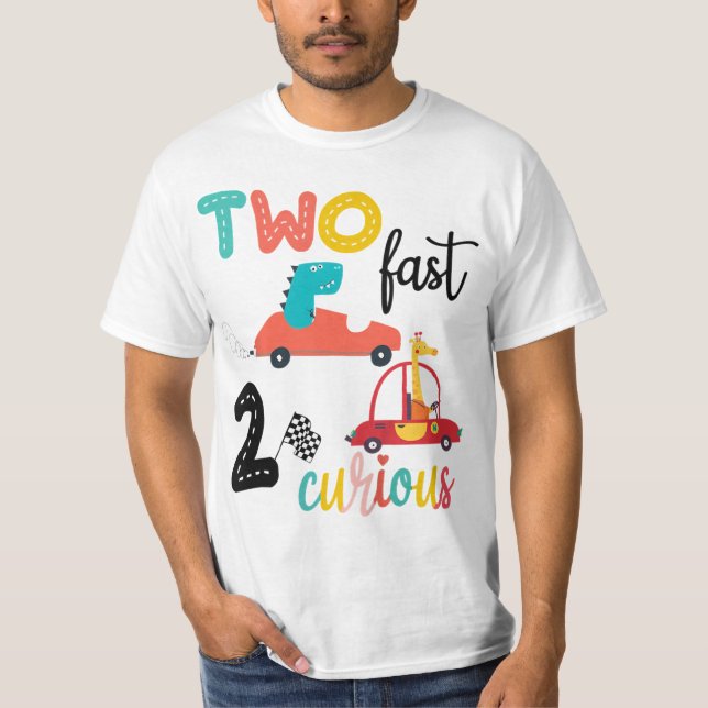 T-shirt Enfants Deux Fast 2 Curious Racing 2e anniversaire (Devant)