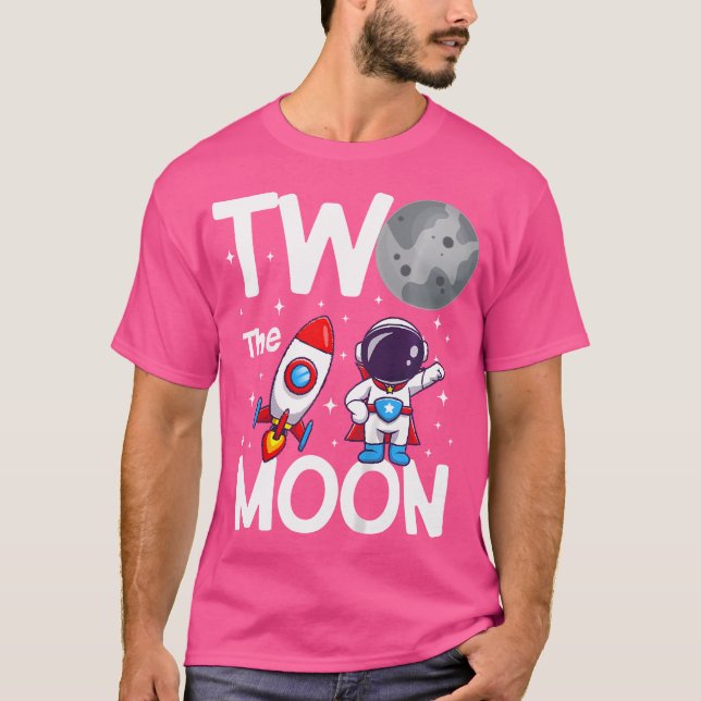 T-shirt Enfants Deux La Lune Anniversaire Garçon 2 Ans Gar (Devant)