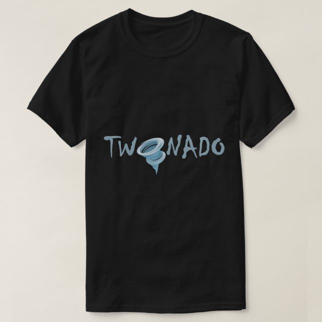 T-shirt Enfants DEUX NADO 2ème anniversaire tornade à thèm (Design devant)