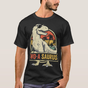 T-shirt Enfants deux un saure Anniversaire T Rex 2 ans Din