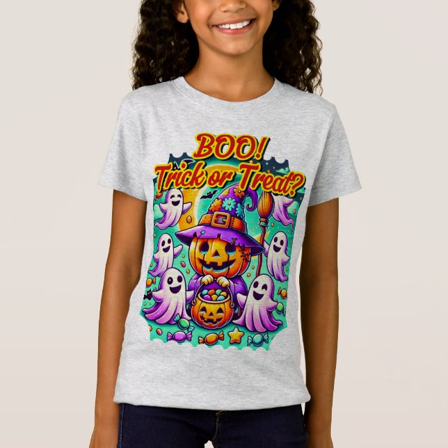 T-shirt Enfants d'Halloween (Devant)