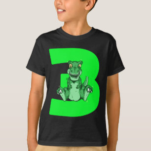 T-shirt Enfants Dinosaur 3e anniversaire Présenté DI no Bo