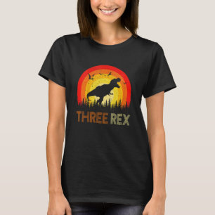 T-shirt Enfants Dinosaur Trex I'm 3 Years old Three Rex 3r