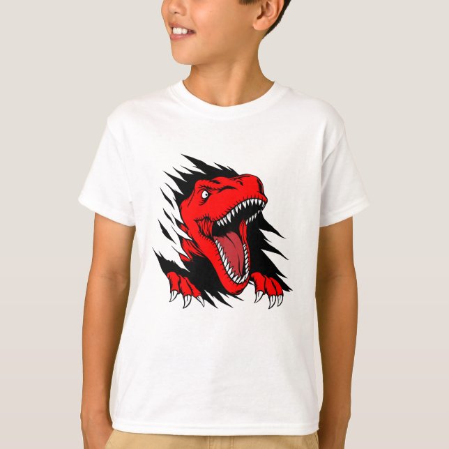 T-shirt Enfants dinosaures (Devant)