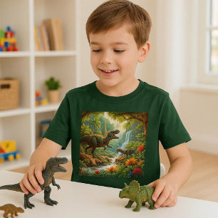 T-shirt Enfants Dinosaures AI Art