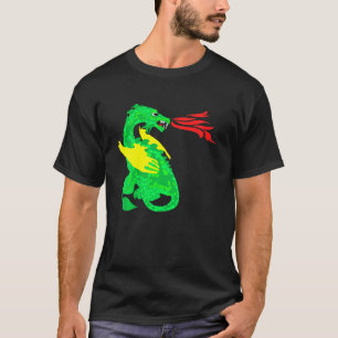 T-shirt Enfants Dragon Magique Feu Dragons Garçons Filles