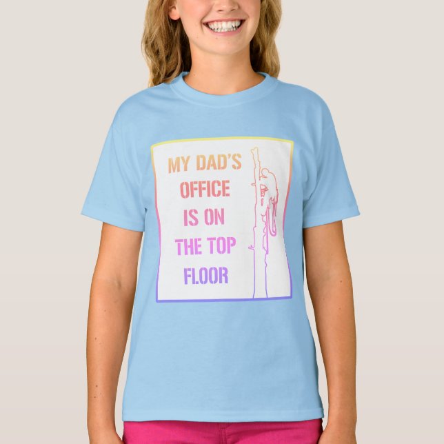 T-shirt Enfants drôles d'arboriste de citation (Devant)