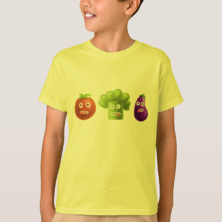 T-shirt Enfants drôles de légumes de bande dessinée