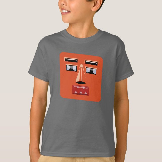 T-shirt Enfants du visage V1 de robot (Devant)