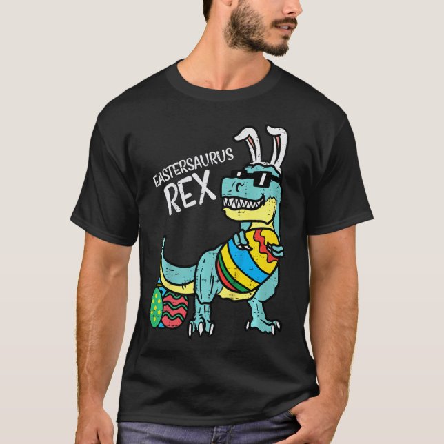 T-shirt Enfants Eastersaurus Rex Pâques Trex Lapin Tout-Pe (Devant)