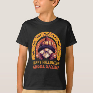 T-shirt Enfants effrayants Halloween Costume Filles Gnome