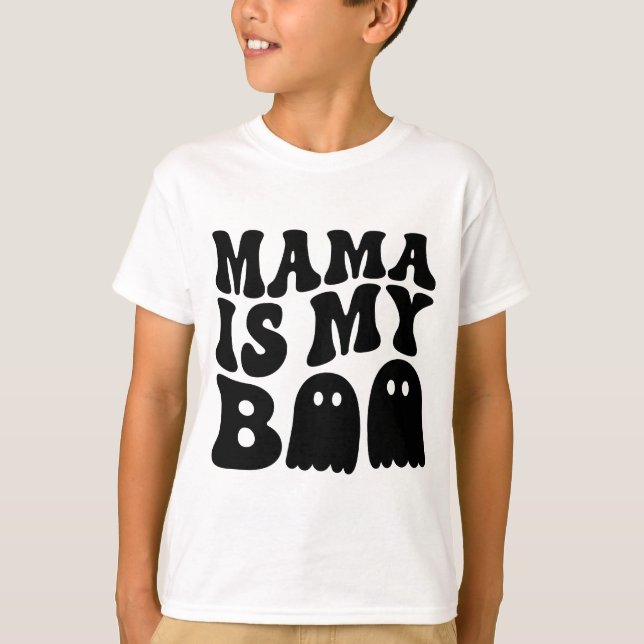 T-shirt enfants en pyjama halloween (Devant)