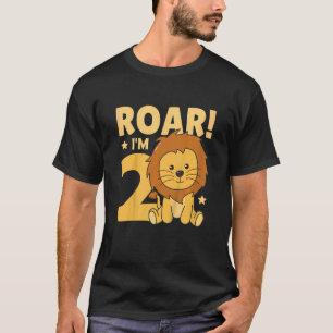 T-shirt Enfants Enfants 2e anniversaire Lion 2 ans Bébé Li