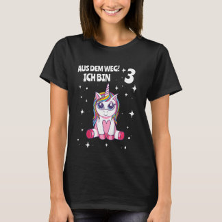 T-shirt Enfants Enfants 3e anniversaire fille 3 ans Unicor