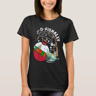 T-shirt Enfants Enfants 3e Anniversaire Thème De Pêche Pou
