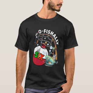 T-shirt Enfants Enfants 6e Anniversaire Thème De Pêche Pou
