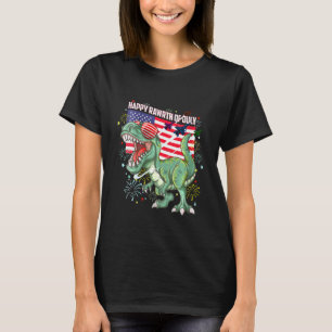 T-shirt Enfants Enfants Bonne Roi De Juillet Dinosaure T R