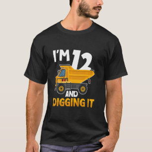 T-shirt Enfants Enfants Douze 12ans 12e anniversaire Const