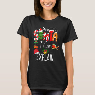 T-shirt Enfants Enfants Enfants Cher Père Noël Je Peux Exp