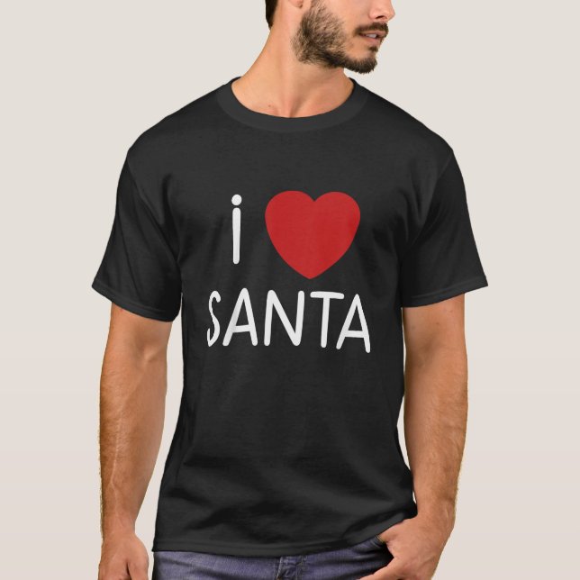 T-shirt Enfants Enfants Enfants Enfants I Love Santa Claus (Devant)