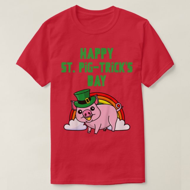 T-shirt Enfants Enfants Happy St Pig Tricks Day Girl Boy P (Design devant)