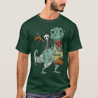 T-shirt Enfants Enfants T re dinosaure halloween squelette