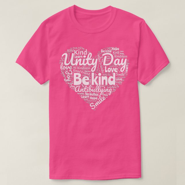 T-shirt Enfants Enseignant Kindness Unity Day Orange Heart (Design devant)