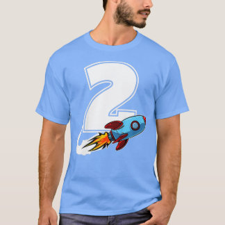 T-shirt Enfants Espace extra-atmosphérique 2 ans 2e annive