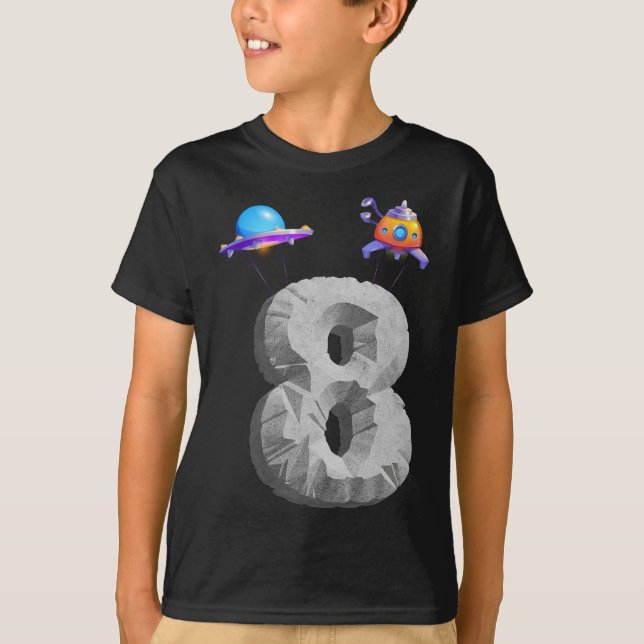 T-shirt Enfants Espace extra-atmosphérique 8 ans 8e annive (Devant)