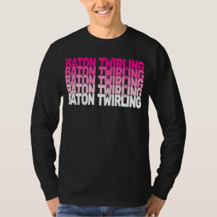 T-shirt Enfants et femmes rétro baton twirler et Baton Twi