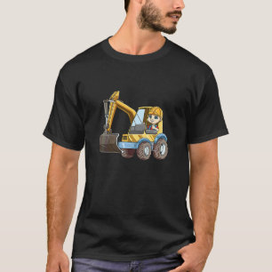 T-shirt Enfants Excavateur jardin d'enfants Gestionnaire d