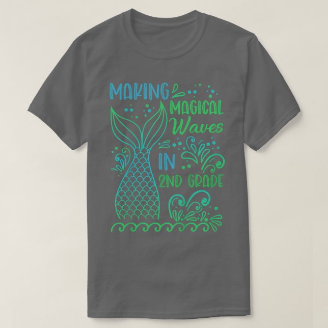 T-shirt Enfants Fabriquant Des Vagues Magiques En 2e Class (Design devant)