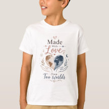 T-Shirt Enfants Fabriqué Avec Amour De Deux Mondes