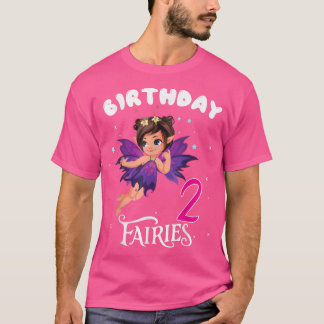 T-shirt Enfants Fairy Anniversaire fête 2 ans Fairy Birtha