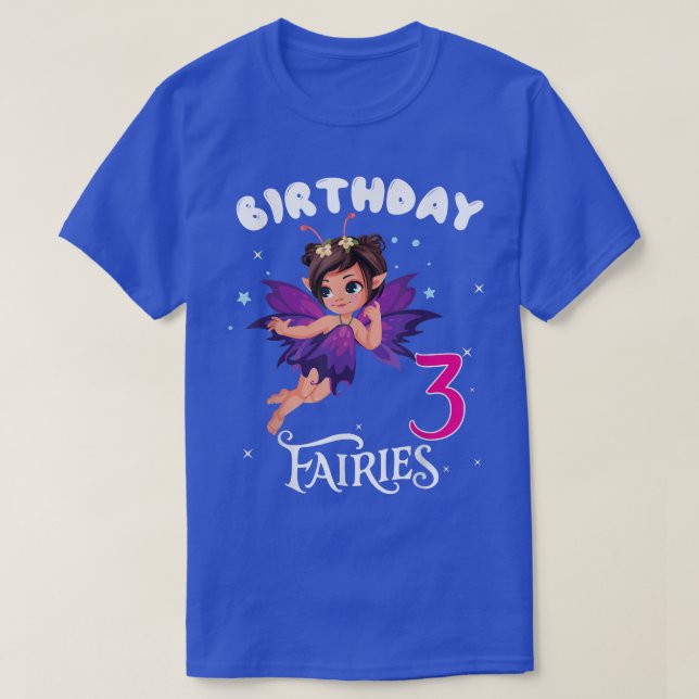 T-shirt Enfants Fairy Anniversaire fête 3 ans Fairy Birtha (Design devant)
