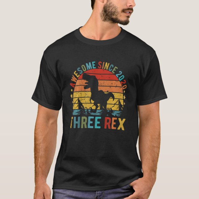 T-shirt Enfants fantastiques Depuis 2020, Trois Rex 3e Ann (Devant)