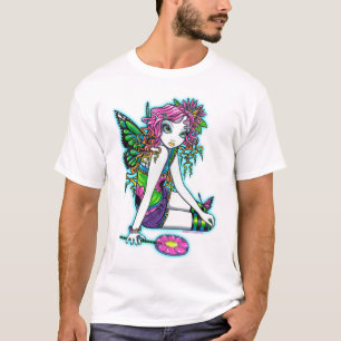 T-shirt Enfants féeriques d'arc-en-ciel en cristal de