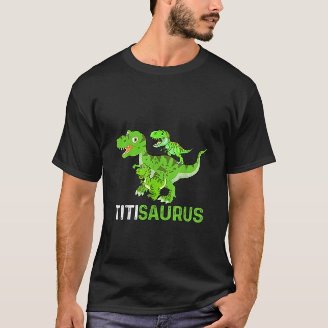 T-shirt Enfants Fête des mères Titisaurus T Rex Dinosaur D (Devant)