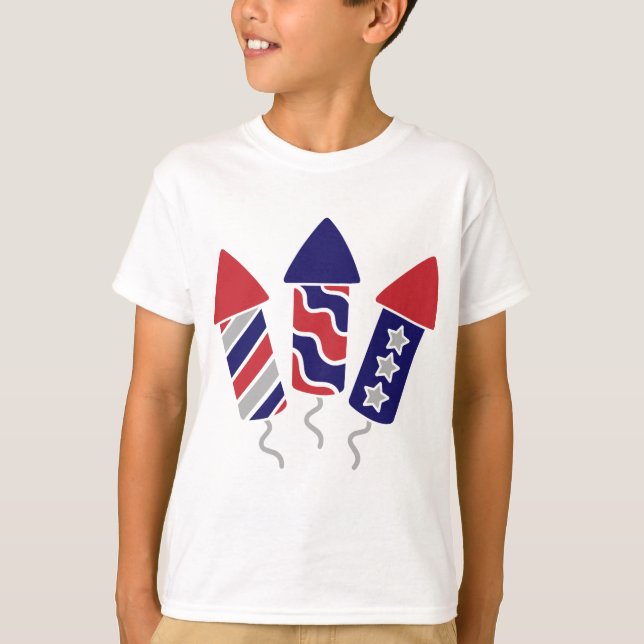 T-shirt Enfants Feux d'Artifice (Devant)