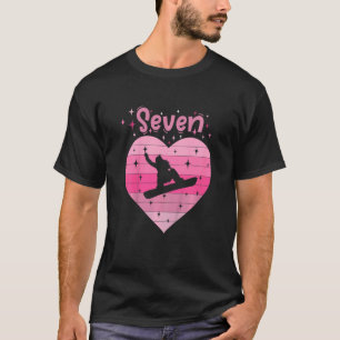 T-shirt Enfants Fille fille de snowboard vacances de ski 7